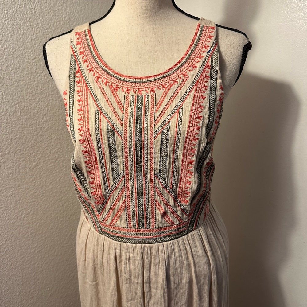 Lovestitch Cream Embroidered Maxi Dress - Picture 3 of 10